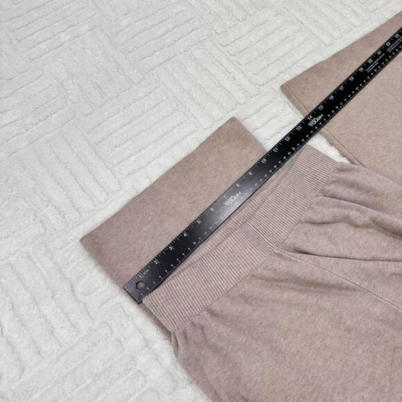 Sioni Boho Wide Leg Sweat Pant Neutral Basic High Waisted Pants - Picture 6 of 6